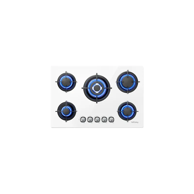 ISEASY MGBG-775 gas hob with 5 burners (white)